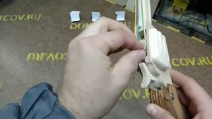 Револьвер деревянный, резинкострел.