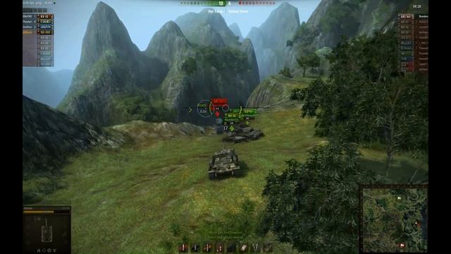 World of Tanks - Last man standing(Enemy AFK) in a tank company match near a cliff. смотреть онлайн