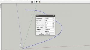 Double line offset 2D in SketchUp