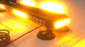 Мигалка жёлтая 4-х сторонняя 56LED 68 см 12/24V