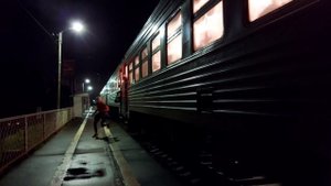 Электропоезд ЭТ2М 040  Платформа Тверца