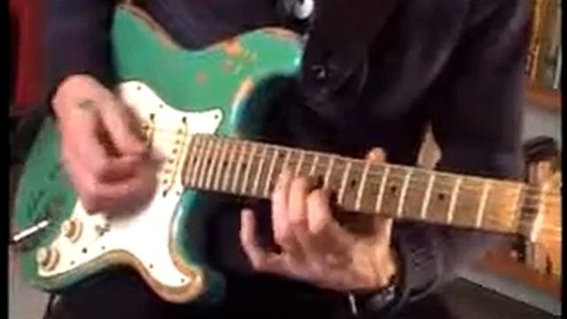 Blues Shuffle Riff with Double Stops - Blues Guitar Lesson смотреть онлайн