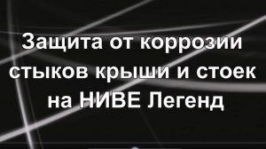 НИВА. Защита от коррозии стыков крыши и стоек. Неоднозначный опыт. Май 2023г.