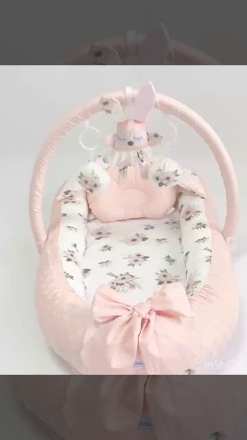 Art-Studio HappyLuna - Babynest "Flower Bunny" article 0109 смотреть онлайн