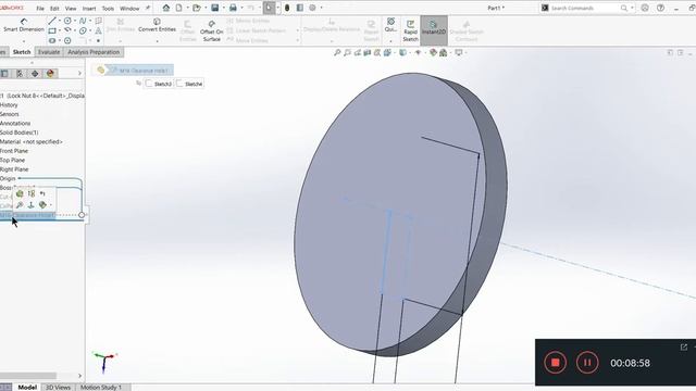 SolidWorks Tutorial | Assembly Parts | 7,8,9 and 10- Lock Nuts and Washer using Configurations