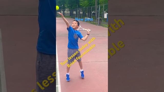 Toss serve lesson with Brian fourmidable #coaching #toss #serve #lesson #tennistips #tennistv #spor