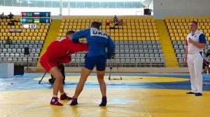 LUKANIN (RUS) VS LYPKO (UKR). Juniors M 79 kg. European SAMBO Championships 2021