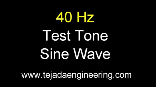 40 HZ Test Tone Sine Wave - One Hour смотреть онлайн