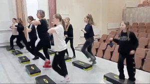 Репетиция танца на степах