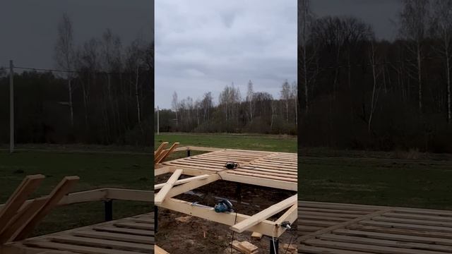 Вышли на новый объект, домик в один этаж 6×7.