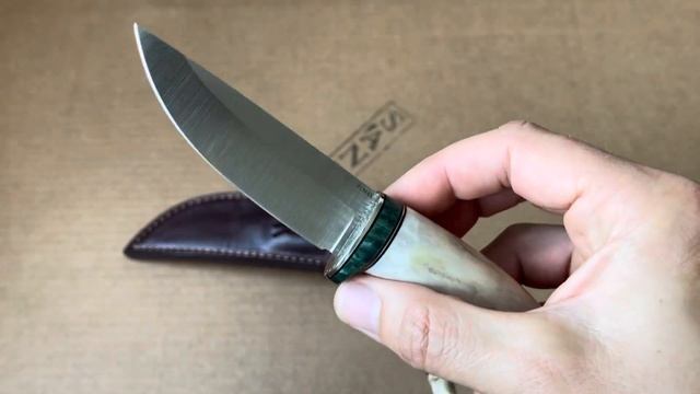 Нож "Рыбка" Рог оленя, скримшоу, ELMAX, Сардер смотреть онлайн