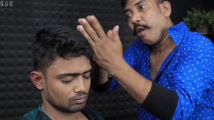 WOW Hair Crack And Double Neck Cracking Head Massage By Asim Barber
