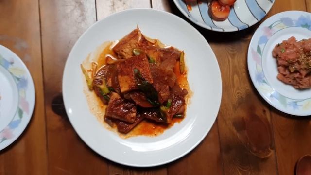 맵다 매워! 얼큰 돼지고기 찌개 먹방 두부 무조림 명란젓 무침 Spicy pork stew Mukbang  Korean Food Recipes