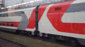 Испытания скоростного поезда Аврора под тягой ЭП2К и ЧС6