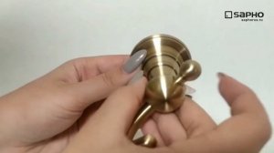 1318-01 Крючок DIAMOND одинарный, бронза, Sapho