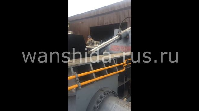Пресс пакетировочный Y83-250. Обратите внимание на время цикла.
