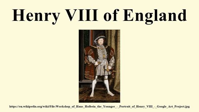 Henry VIII of England смотреть онлайн