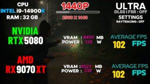 RX 9070 XT VS RTX 5080 : TEST IN 20 GAMES