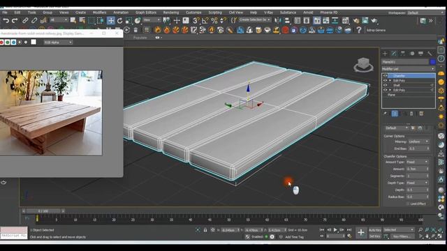 Table modelling in max #retopology modifier#shorts#3dart