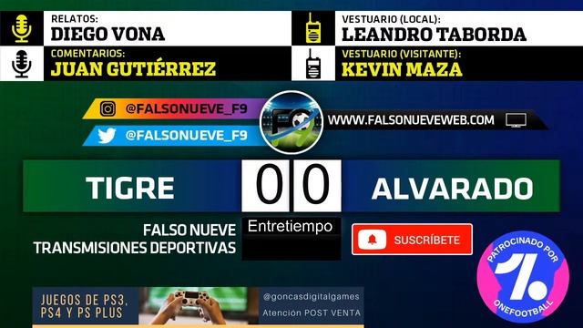 TIGRE VS ALVARADO EN VIVO смотреть онлайн