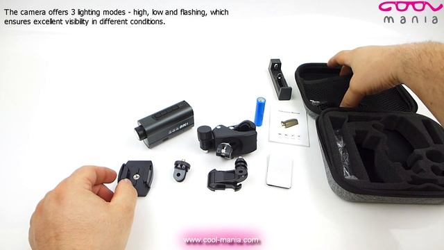 Action sport camera - 5K WiFi bike camera with 3W LED - 6-axis stabilization (www.col-mania.com) смотреть онлайн