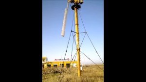 Работа мощного ветрогенератора  АВЭУ  12А