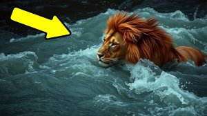 Лев начал тонуть и этот случай связал льва и человека. Возможно ли это?