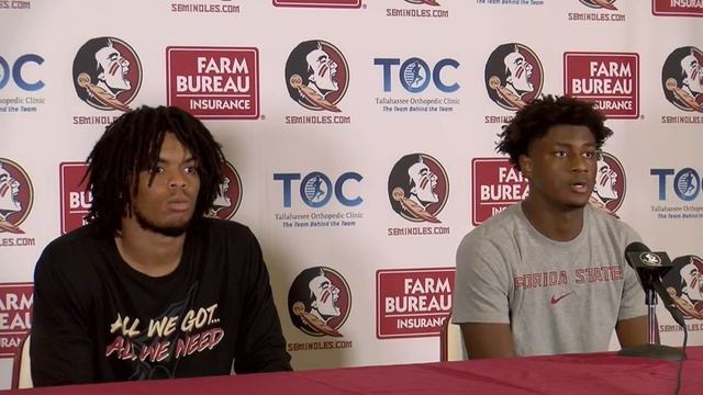 FSU Football | Patrick Payton, Omarion Cooper on 4-0 start | 44-14 win over BC | postgame interview смотреть онлайн