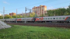 неожиданная засылка! ЭП2К-180 с составом классных на Москву