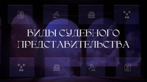 Виды судебного представительства