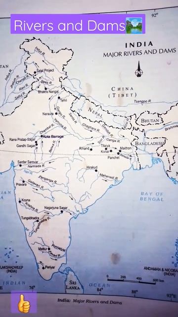 Major Dams And Rivers in India upsc study maps