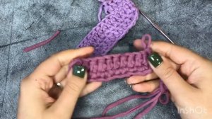 УРОК 3 . КАК СПРЯТАТЬ ХВОСТИКИ И ПРИСОЕДИНИТЬ НОВУЮ РАБОЧУЮ НИТЬ В ВЯЗАНИИ КРЮЧКОМ .