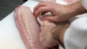 Японская еда - Муреной и рыбой амберджек суши морепродукты Токио Япония