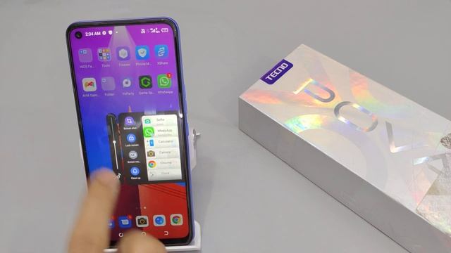 How to take Screenshot in Tecno PovaPova 2  screenshot setting  three finger screenshot kaise le