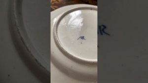 Тарелка  из мягкого фарфора. ARRAS Porcelain Manufactory, период создания 1770 - 1790 г.