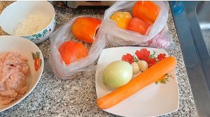 Приготовила вкусные фаршированные перцы/Запахло весной