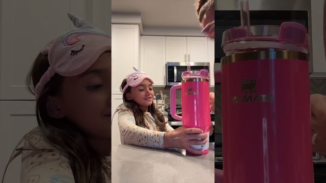 She finally got her Pink Parade opened! sandiego stanleycup stanleytumbler collection tumblers