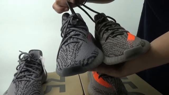 Comparison The Adidas Yeezy Boost 350 V2 Beluga Version-first generation VS second generation смотреть онлайн