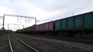 ВЛ80С-2515 с грузовым поездом