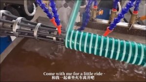 Экструзионная линия для производства спиральных шлангов из ПВХ