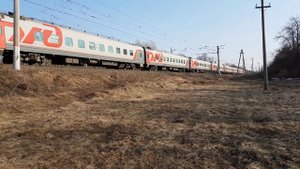 Пассажирские поезда курского хода на ЧС7 | участок Курск-Орёл | апрель 2017