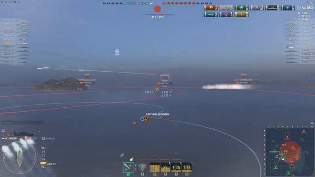 World of Warships - Battle Report: HMS Leander - "Stiff Upper Lip" смотреть онлайн