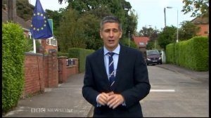 BBC Newsline - Holywood Euro Fleg