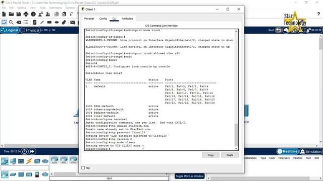 What is the VLAN Trunk Protocol? How To Configure VTP on Cisco Switch #ciscopackettracer #ccna смотреть онлайн