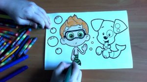 Bubble Guppies New Coloring Pages for Kids Colors Coloring colored markers felt pens pencils