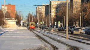 Екатеринбургский трамвай. Система Tatra T3SU №323/324 следует по маршруту №10