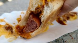 Американская уличная еда - Лучшие сосиски для хот дог в Америке!