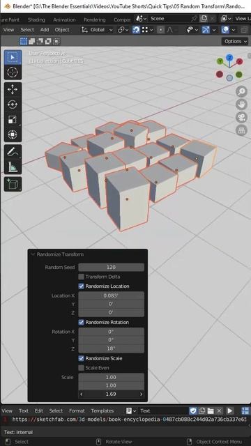 Easy Randomization in Blender with RANDOMIZE TRANSFORMS! смотреть онлайн