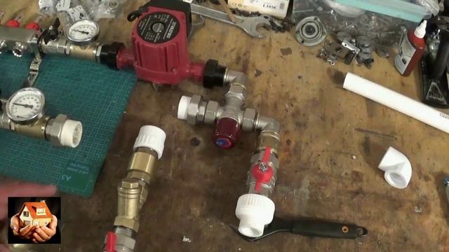 Бюджетный смесительный узел для тёплого пола своими руками. смотреть онлайн