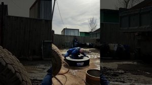 Сборка колес на Камаз!!! День номер 2, Весь камаз на новой резине💥💥💥💪👍